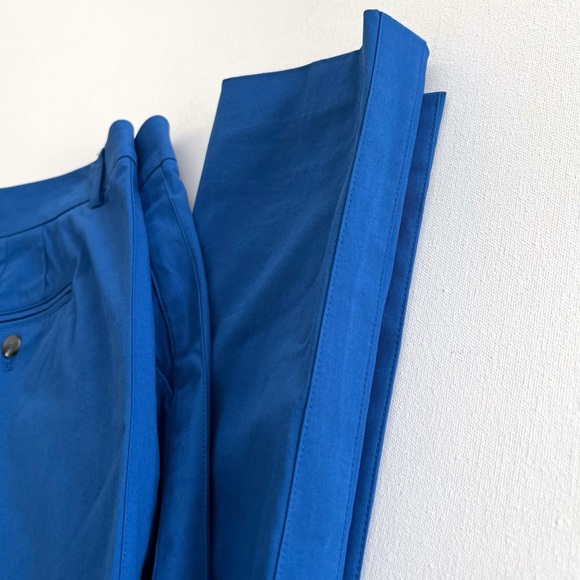 Vince Straight Leg Tuxedo Stripe Ankle Pants in Blue Size 8 - Picture 10 of 12